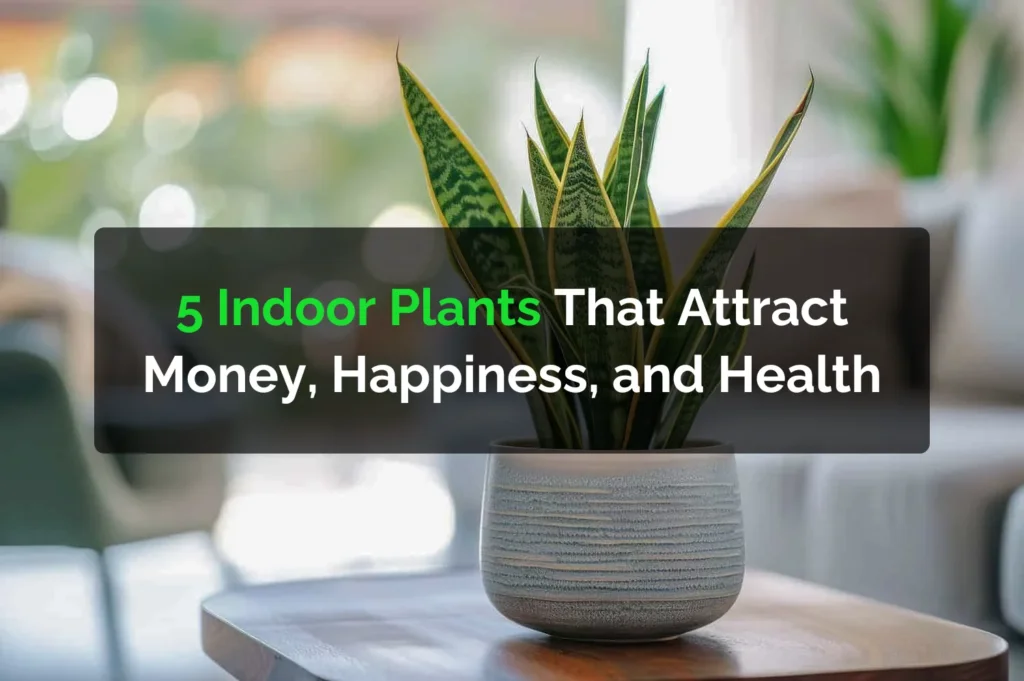 5 Indoor Plants That Attract Money, Happiness, and Health (with Snake Plant Benefits)